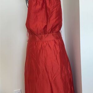 Elegant Red Sleeveless Dress